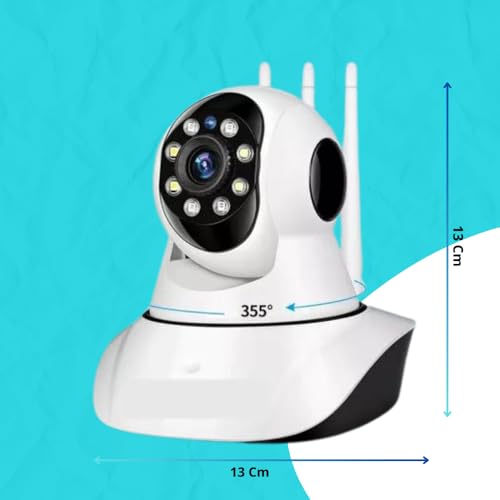 Câmera Ip Baba Eletrônica Com Áudio de Vigilância WiFi Sem Fio com Visão Noturna HD e Microfone