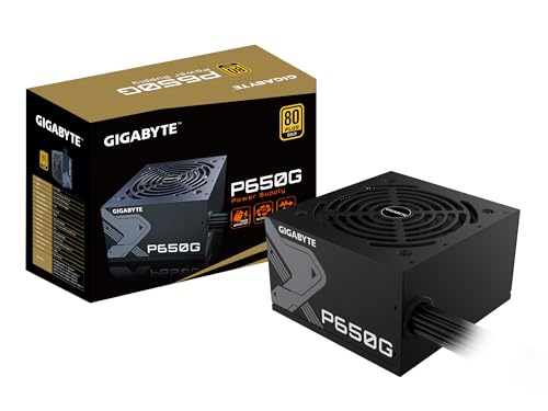 GIGABYTE - Fonte de alimentação com certificação P650G (650 W, 80 Plus, Gold