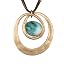 Leather Cord Stone Necklace
