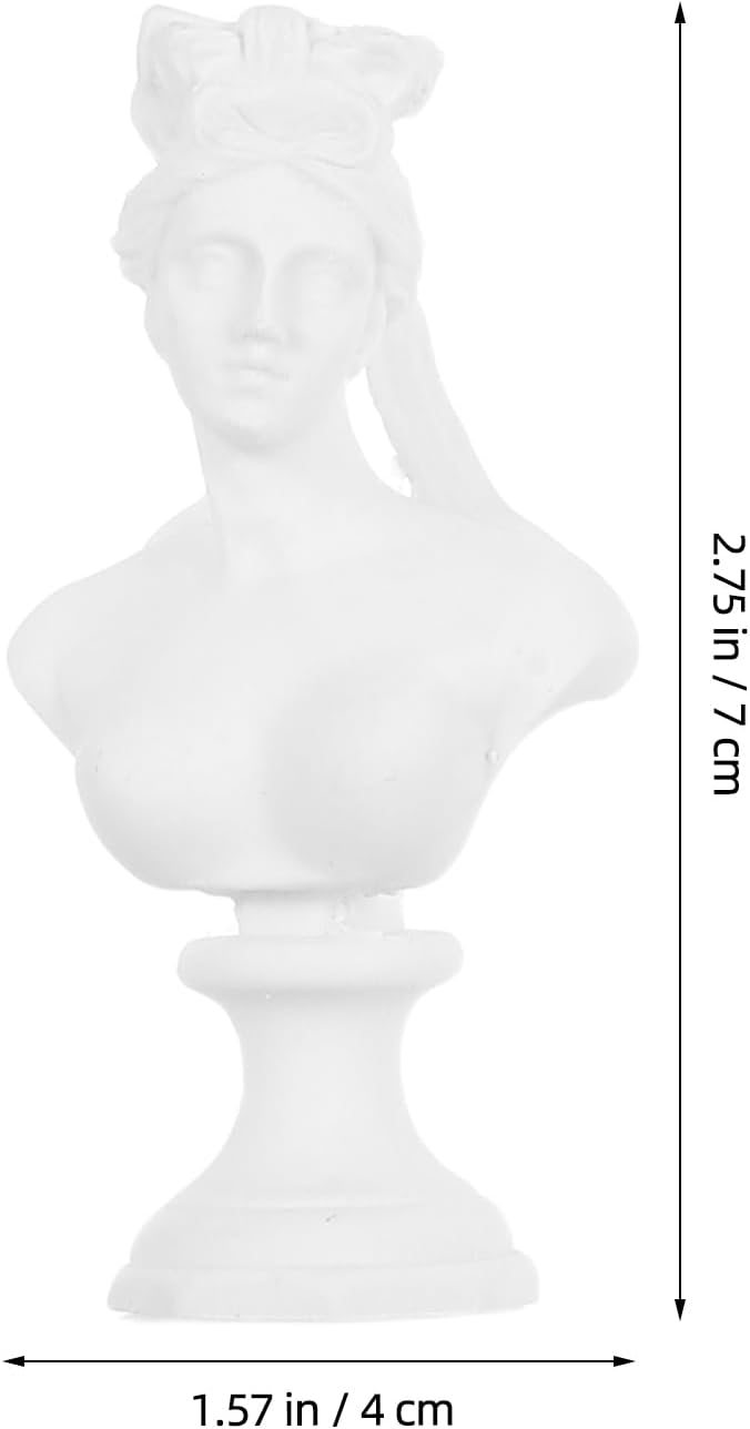 ARTIBETTER Office Decor 10pcs Greek Bust Statues Mini Head Statue God Goddess Figurine Sculpture Resin Crafts for Sketch Practice Artist Home Office Decorations Home Decor