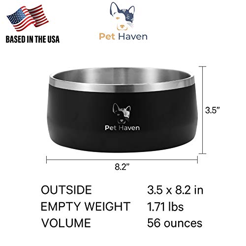 PetHaven Dog Bowl Cat Bowl for Food and Water, Stainless Steel Double-Wall,Keeps Cold for Hrs, Non Slip Feeding Dish… - Image 7