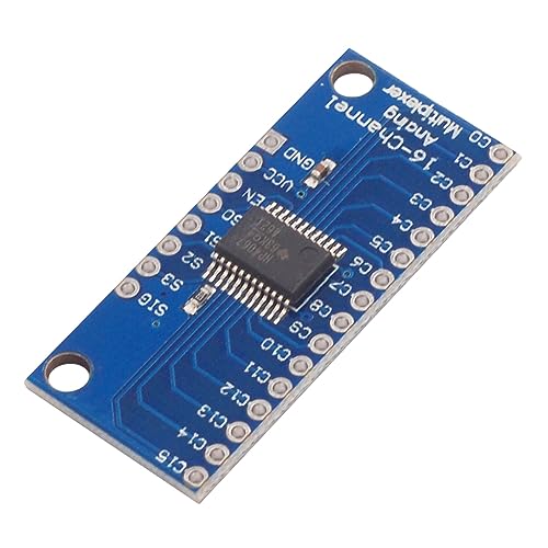 CRGANGZY CD74HC4067 Módulo de selección multiplexor analógico, conversión mutua de la placa multiplexadora analógica digital MUX, CMOS, electrónica inteligente precisa de 16 canales