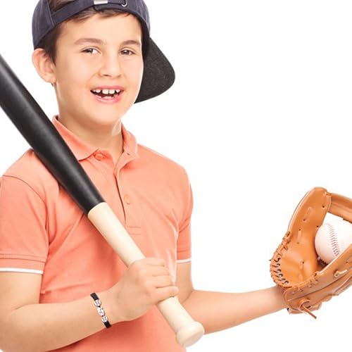 Pulsera de béisbol trenzada ajustable para hombre miniatura 5