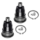 Detroit Axle - Front 2pc Ball Joints for Chevy Trailblazer EXT SSR GMC Envoy XL XUV Buick Rainier Isuzu Ascender Saab 9-7x Olds Bravada, 2 Upper Ball Joints Assembly Replacement