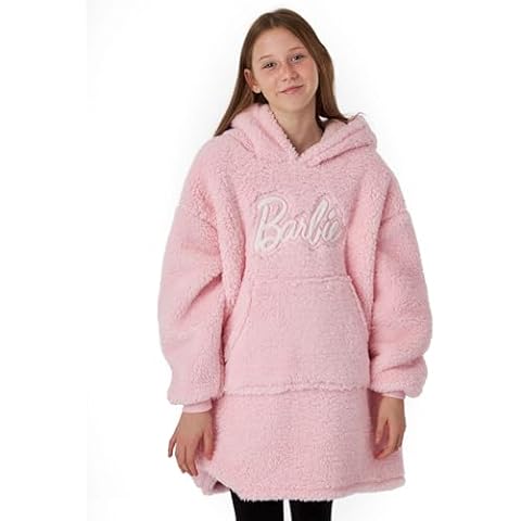 Barbie Girls Pink Hoodie with Hood Cover