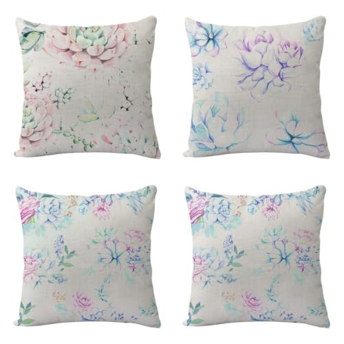 Coussin canapé décoratif avec taie d'oreiller 80x80cm chic