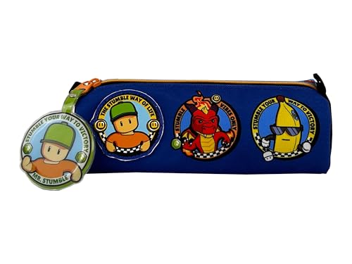 CYP BRANDS- Stumble Guys, Estuche cilíndrico, Portatodos, Material Escolar, Para Niños y Niñas, Multicolor, Producto Oficial