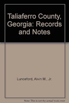 Hardcover Taliaferro County, Georgia: Records and Notes Book
