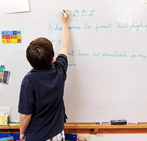 Image of SUNBIRD Dry Erase Whiteboard Wallpaper Peel and Stick White Board Contact Paper for Office Removable Self-Adhesive Glossy Whiteboard Wall Sticker for Kitchen Kids Room Home Wall Decor (60 x 121cm)