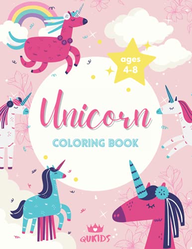 Unicorn coloring book for kids ages 4-8: sweet coloring book for kids girls boys | rainbow | coloring book gift | princess | cute | children image 2