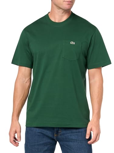 Image of Lacoste Men's Cotton T-shirt with Breast Pocket