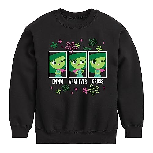 Disney Inside Out - Disgust Moods - Toddler and Youth Crewneck Fleece Sweatshirt