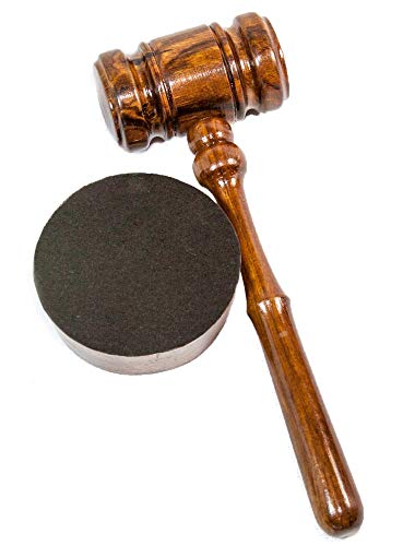 Gavel And Sound Round Block Set Handcrafted Wood Perfect For Judge, Lawyer, Student, Auction Court, And Gifts #TOP3
