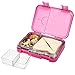 Navaris Fiambrera hermética para Comida - Lunch Box hermético con divisores - Bento Box para merienda Almuerzo Desayuno de niños y Adultos - Rosa