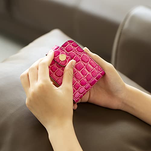 Cockatoo Leather Lipstick Case with Mirror Makeup Holder Portable Small Cosmetic Bag for Women More Colors3