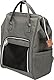 TRIXIE Hunde-Rucksack AVA - Metallverstärkung für Formstabilität - von Oben und vorne zu öffnen - Außentaschen - Kurzleine - herausnehmbare Bodenplatte - 32 x 42 x 20 cm - bis 10 kg - 28840