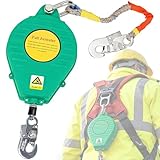 ✅【Utilisations】: Ce dispositif antichute rétractable convient à divers environnements de travail, tels que : dépoussiérage en menuiserie, construction de bâtiments, réparation navale, réparation de toitures, génie électrique, construction de ponts, etc. Il est performant et supporte une charge maximale de 150 kg.