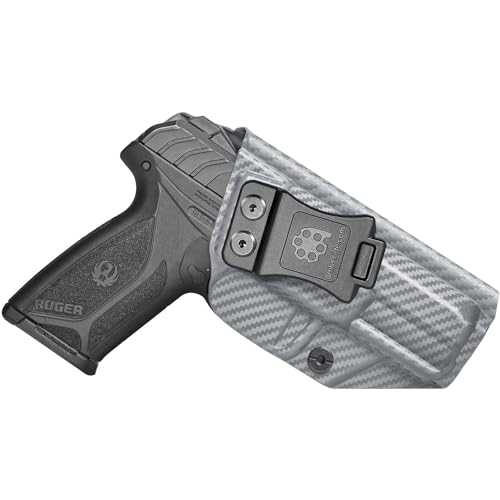 Amberide IWB Kydex Holster for Ruger Security-9 Concealed Carry No Optic/No Laser Adjustable Cant Posi-Click Retention Made in USA