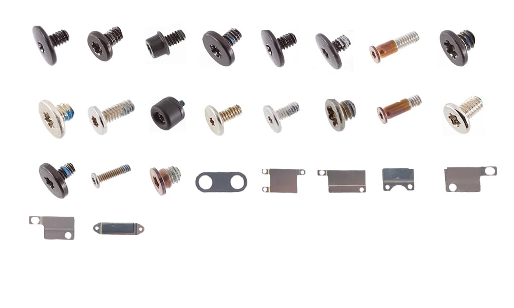 A2337 Complete Screws Set for MacBook Air 13 inch M1 2020 (Logic Board/Bottom Case) (Silver)