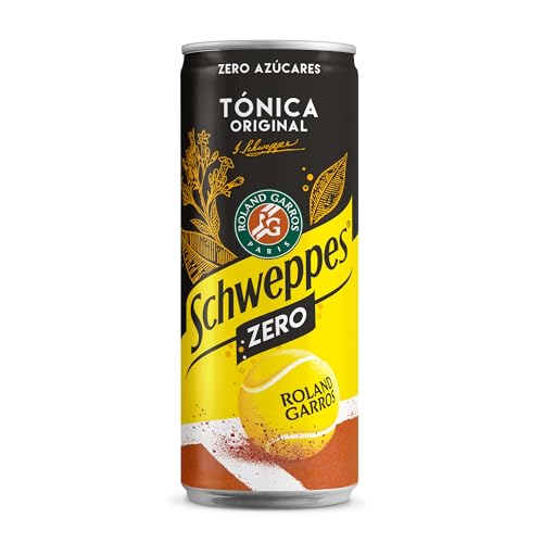 Schweppes Tónica Zero, Sin Azúcar ni Calorías - Lata 33cl