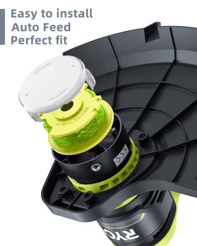 Weed Wacker String Compatible With Ryobi One Plus+ Ac80Rl3, 0.08'' String Trimmer Line,Weed Eater String Compatible With Ryobi 18V, 24V, 40V Trimmers(10 Replacement Spool, 2 Trimmer Cap Cover) #TOP3
