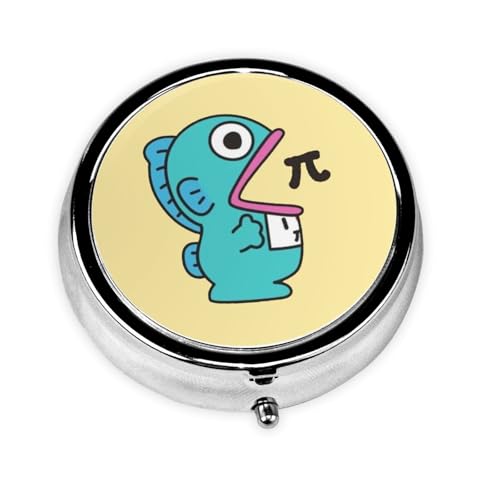 ハンギョドン ピルケース 薬入れ 薬ケース ラウンド医学ボックス ミニメタルピルケース 蓋付きケース 収納用ケース 小分け トラベル財布用 リトルピルディスペンサー 小物入れ ポータブル グッズ