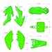 JIAXIMAN CRF50 Plastics Kit Pit Bike Parts Fairings Fenders for HONDA CRF50F CRF 50 XR50 SSR 110 SSR 125 Coolster 125 Baja DR70 and Similar Trail Dirt Bike 50cc-160cc (JM007-GREEN)