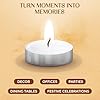 Welburn Veda&Co® Wax Unscented Tealight Candles Pack of 100 for Diwali Decoration | Long Burning | Smokeless | Candles for Home Decor, Offices, Dining & Special Occasions #4