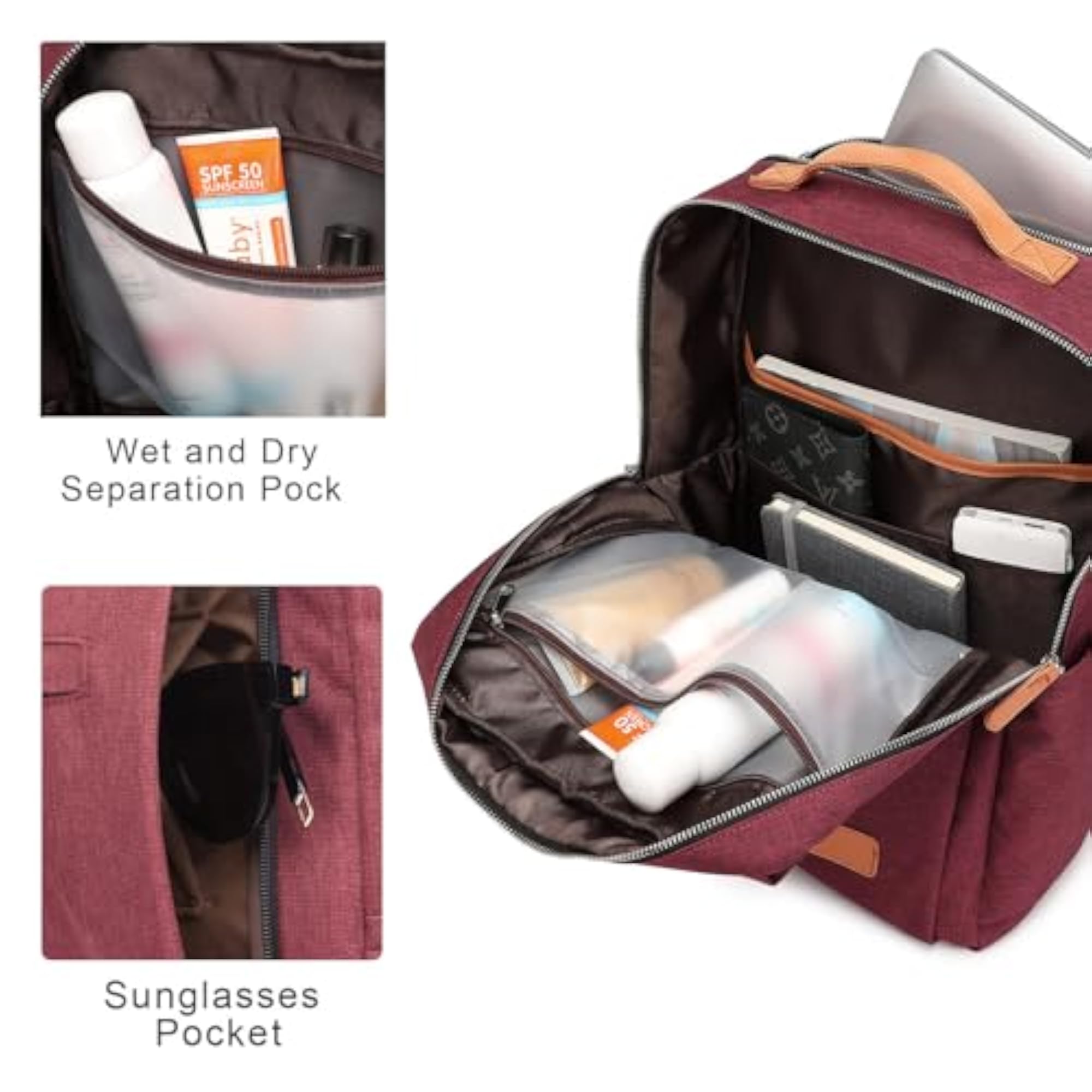 Men's Waterproof Travel Laptop Backpack