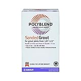 Custom Building Products 19 Polyblend Sanded Tile Grout, 7-Pound, Pewter