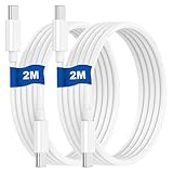 2Pack Latest Version For iPhone 17 16 15 Charger Cable [2M] [MFI CERTIFIED] 60W Super Fast Charging Cable For iPhone 17e, Air 17 Pro 17 Pro Max USB C to USB C Charger Cable For MacBook/iPad mini Air