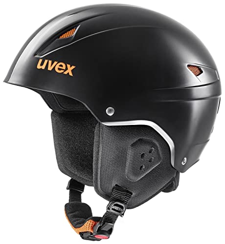 uvex Eco Ski Helmet (Size: 48-51 cm, 20 Black Orange), standard size