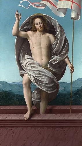 Peinture d'art d'affiche Le Christ ressuscité du tombeau poster mural 60x90cm