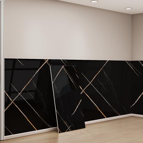 Zeihyeurus CalcomaníAs De Azulejos De MáRmol,Laminas PVC Pared Marmol,Revestimiento De Pared Efecto MáRmol,Fondo Engrosado,Autoadhesivos,para Paneles Decorativos para Pared