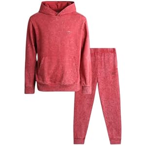 Reebok Boys’ Jogger Set – 2 Piece Fleece Hoodie Sweatshirt and Jogger Sweatpants (4-10)