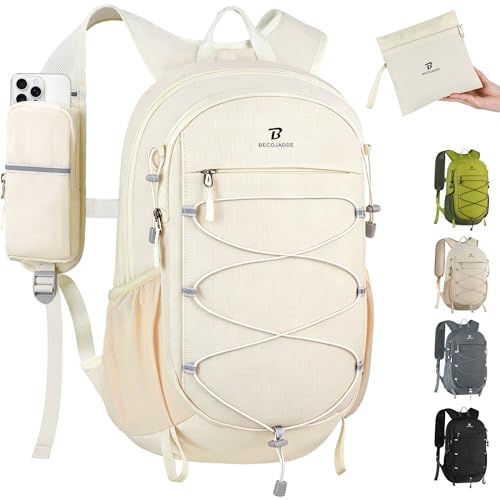 BECOJADDE 15L Kleiner Wanderrucksack Tagesrucksack Herren Damen Leichter Faltbarer Rucksack