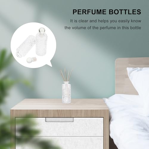Botellas difusoras de vidrio transparente de 150ml para aromaterapia casera 6