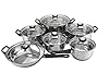 Priminute Monterrey Stainless Steel 12 pieces Cookware Set #2