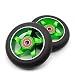 2pcs Replacement 100mm Pro Scooter Wheel with Abec 9 Bearings Fit for MGP/Razor/Lucky Pro Scooters (Purple)