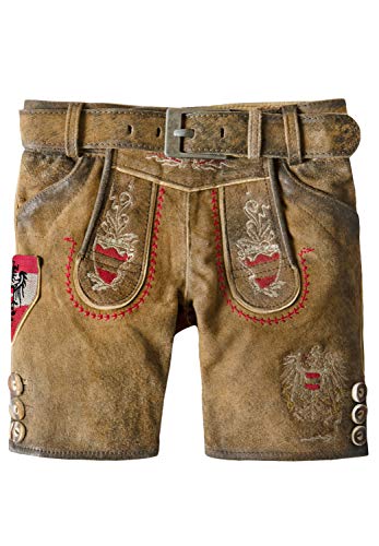Stockerpoint Hose Austria Jr. Lederhosen, Multicolore, 110/116 (Taille Fabricant:) Garçon