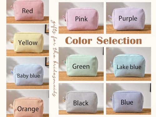 personalized toiletry bag - premium corduroy fabric with embroidery customization vintage-inspired travel cosmetic organizer for women amp teens lightweight amp compact gift gift-ready