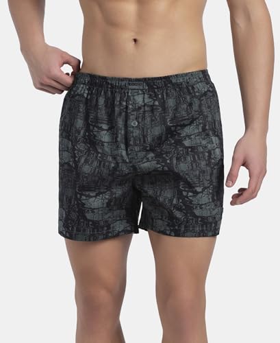 Image of Jockey 8222 Men Super Combed Mercerized Cotton Woven Checkered Inner Boxers with Ultrasoft and Durable Inner Waistband (Pack of 2, Colors & Prints May Vary)
