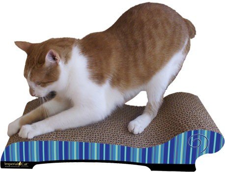 Imperial Cat Chaise Scratch and Shape, Blue Stripe