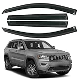 CHYKORLA Window Rain Guards Fit for 2014-2023 Jeep Cherokee, Outside Mount Vent Window Visors, Smoke Vent Shade Shield, Car Accessories 2015 2016 2017 2018 2019 2020 2021 2022, 4pcs