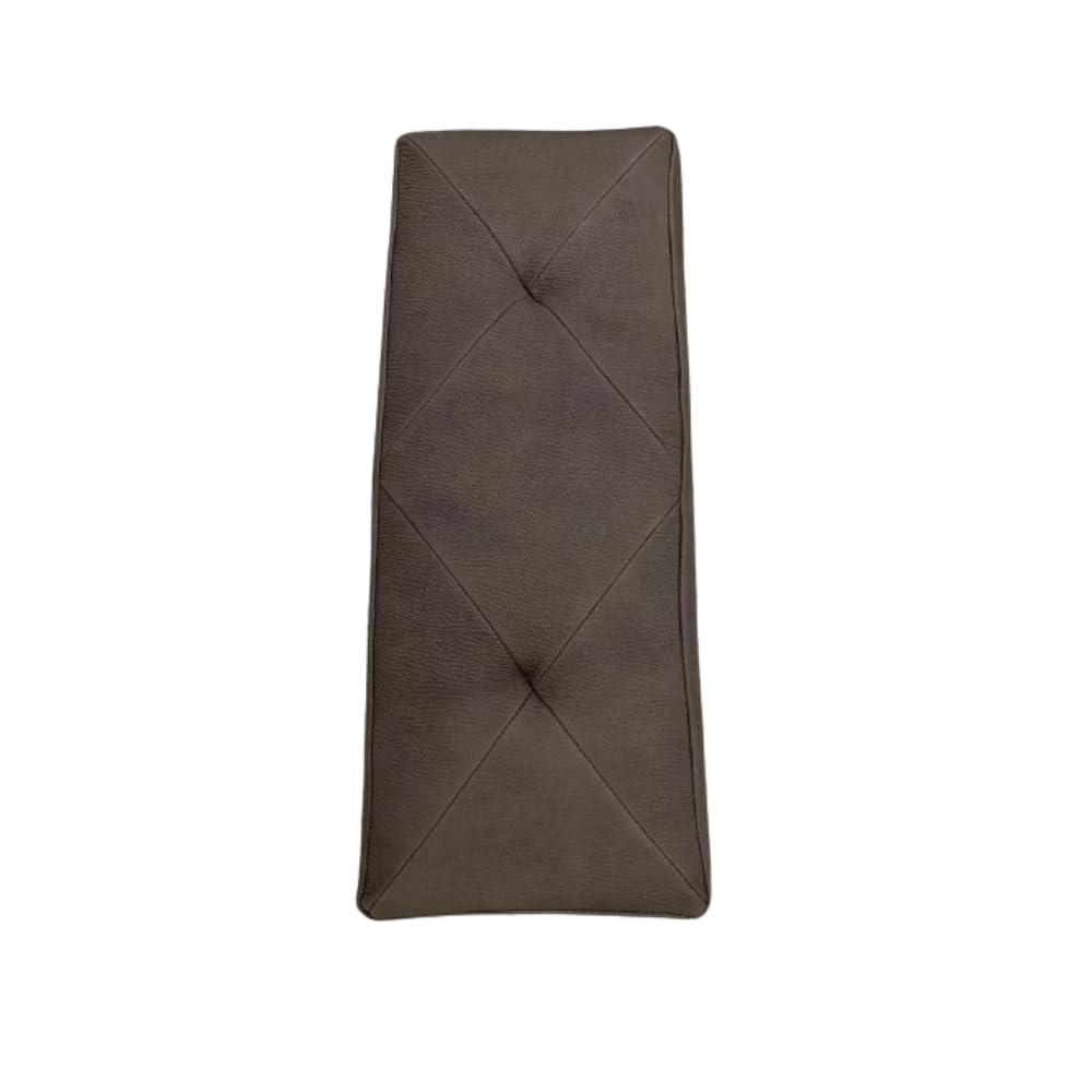 Banco Tapizado con Patas de Madera - 70x30cm Asiento cómodo, Banqueta para Recibidor, Entrada, Dormitorio, Salón (Tela Vivaldi Marengo)