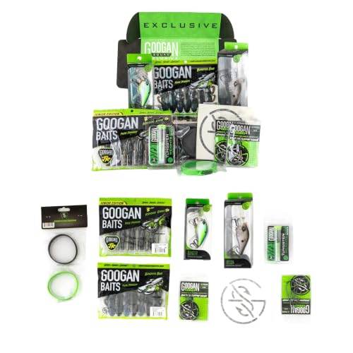 GOOGAN Squad Mondo Kit Gold Series - Premium Bass Fishing Lure Kit for Largemouth & Smallmouth Bass