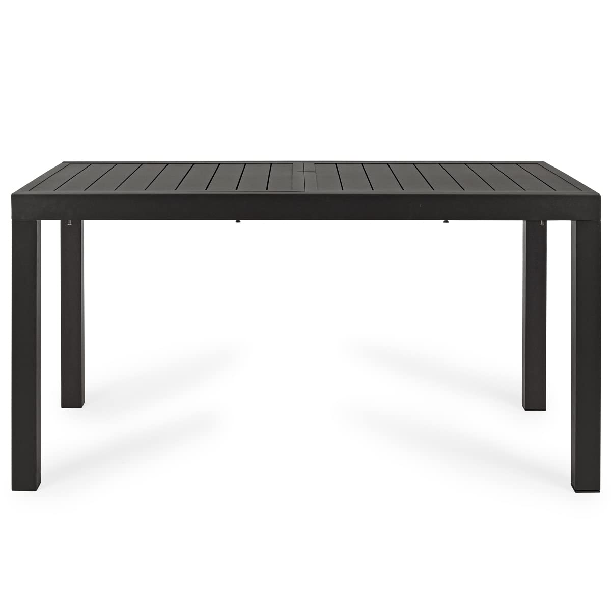 Yellow shop - HILL Tavolo da giardino rettangolare allungabile per esterno in alluminio L140/210xP90xH75 cm Antracite, Bianco o Coffee (Antracite)