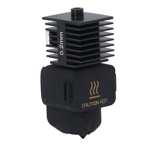 Impresora 3D Hotend para Lab A1/A1 Mini, Extraíble Kit de Boquilla de Acero Endurecido Reemplazo de Extrusora, Accesorios de La Impresora 3D (0,2 mm)