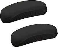 Vista 1 de Kakalote Fundas para reposabrazos de silla de oficina, 1 par, elásticas para silla de computadora, fundas elásticas para sillas de escritorio, Negro