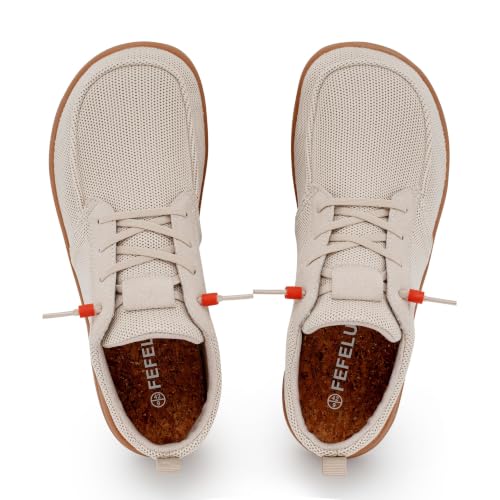 Image of Men's Barefoot Wide Toe Box Shoes - Minimalist Barefoot Shoes with Zero Drop Sole Extra Wide Slip on Walking Shoes for Men
